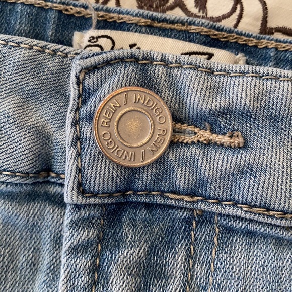 Indigo Rein mini denim skirt size 7 - Picture 3 of 9